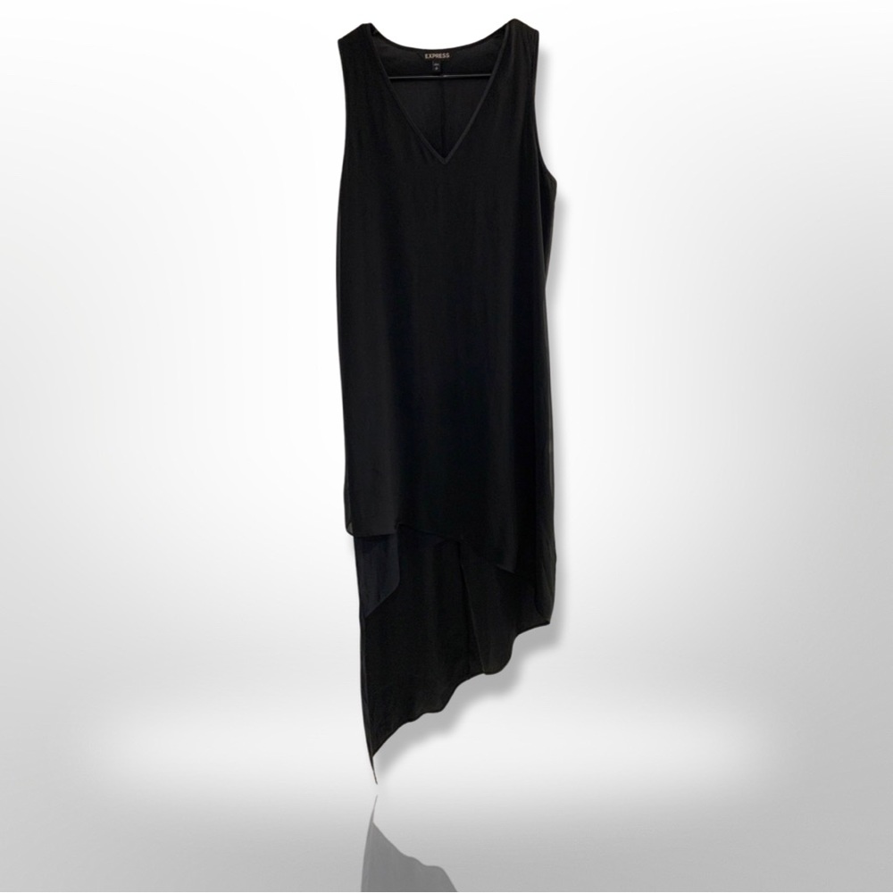EXPRESS • Chic Black Sleeveless MIDI Dress
